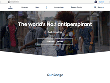 Tablet Screenshot of degreedeodorant.com